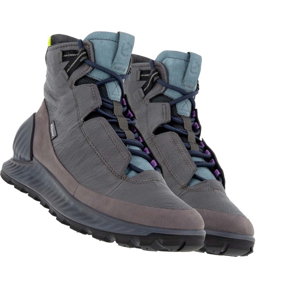 Men's Ecco Exostrike High Boots Grey / Black | Canada 438JPQ